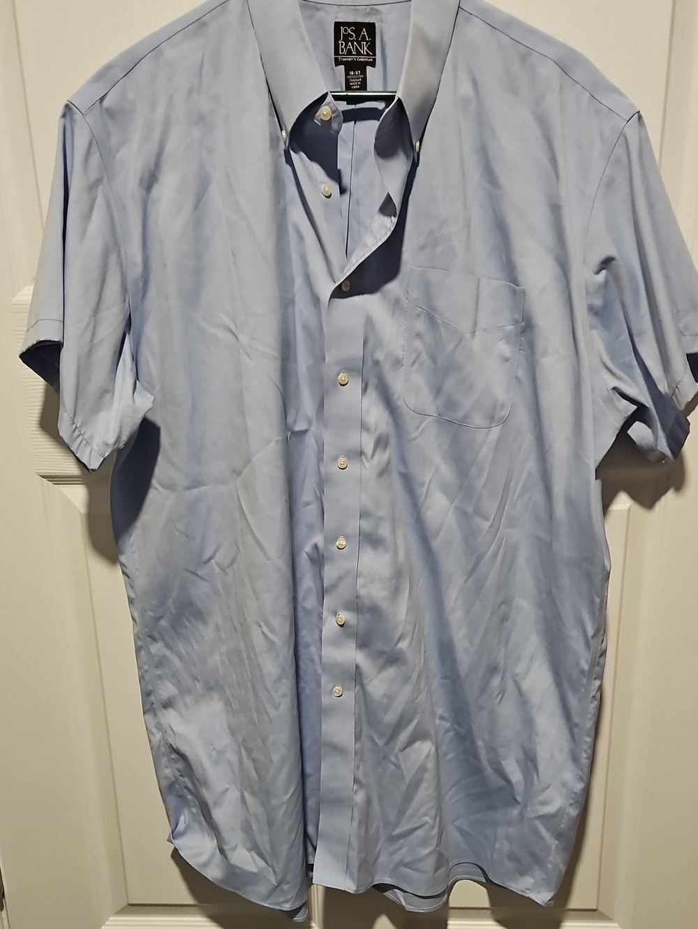 Jos. A. Bank Light Blue Short-Sleeve Button-Down Shirt
